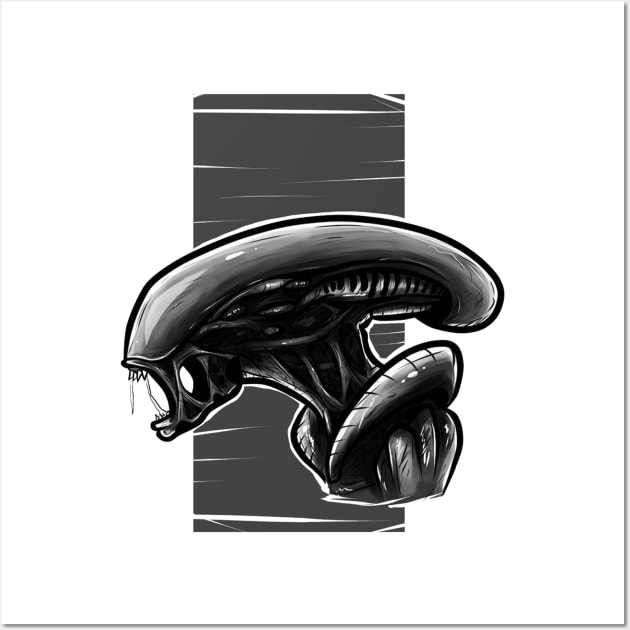 alien Wall Art by dubcarnage